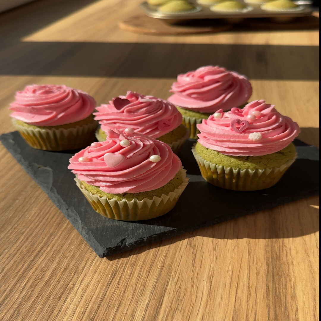 Sakura krémes matcha muffin (6 db)